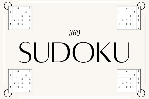 360 SUDOKU PUZZLES: A Unique Twist on a Classic Puzzle