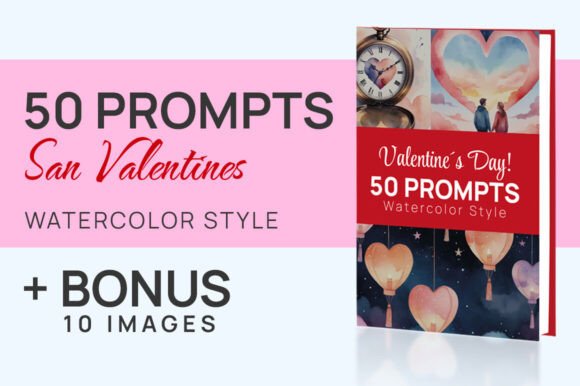50 Prompts Watercolor Images Valentine’s