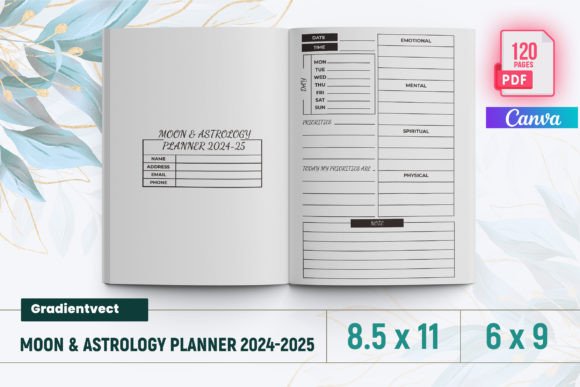 KDP Moon Astrology Planner 2024-25