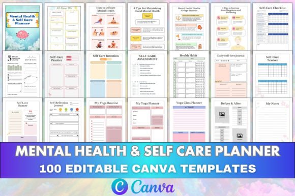 Mental Health Self-Care Planner KDP