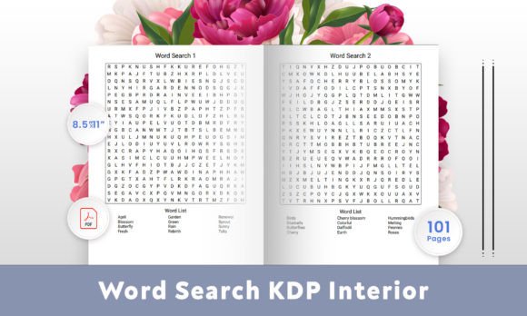 Spring Word Search Puzzles Book: A Digital Resource for Engaging and Educational Fun