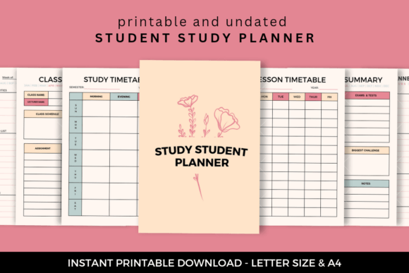 Student Study Planner: Get Organized in Style with Our Monthly Budget Planner Template
