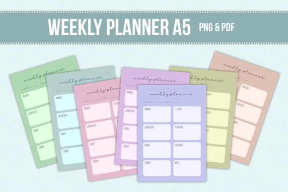Weekly Planner A5: Organize Your Life with Precision